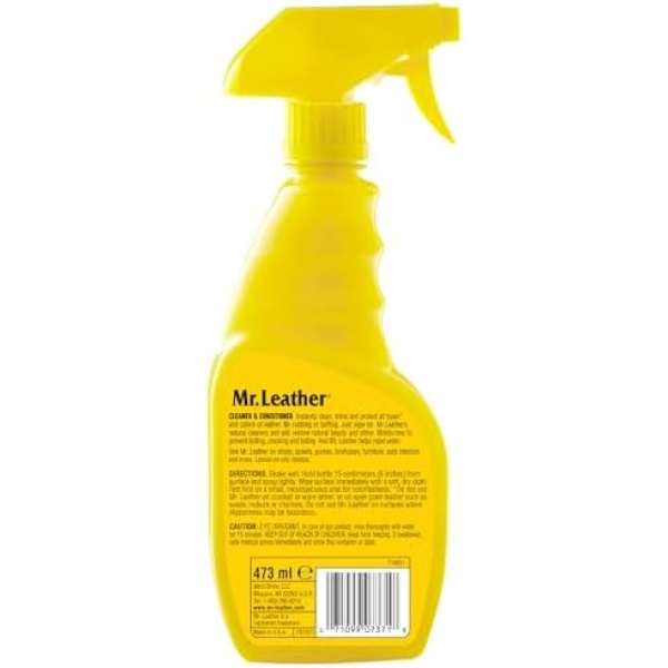 Acondicionador líquido para cuero de un paso Mr. Leather 707310, 8 oz., atomizador (16 oz.) - Image 2