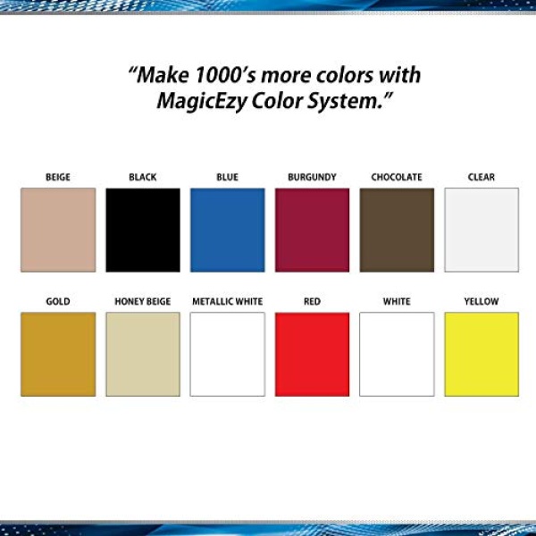 MagicEzy Tile RepairEzy - BEIGE Y BLANCO - Kit de reparación de azulejos de cerámica - Azulejos de baño agrietados - Image 4