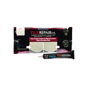 MagicEzy Tile RepairEzy - BEIGE- Kit de reparación de azulejos de cerámica - Azulejos de baño agrietados