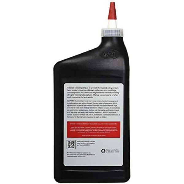 Aceite para bomba de vacío de alta gama Robinair 13203.0 - de 1 cuarto de galón - Image 2