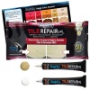 MagicEzy Tile RepairEzy - BEIGE y BLANCO MIEL - Kit de reparación de azulejos de cerámica - Azulejos de baño agrietados