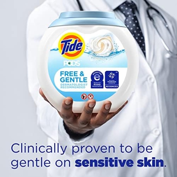 Tide PODS Detergente Hipoalergénico líquido suave, 76 unidades  Salud y Hogar - Image 7