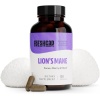 FreshCap Lions Mane Suplemento Cápsulas – Ayurveda Premium USDA Organic Dual Extracted, Sin OMG, sin gluten, vegano.