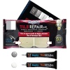 MagicEzy Tile RepairEzy - GRIS CLARO Y BLANCO - Kit de reparación de azulejos de cerámica - Azulejos de baño agrietados