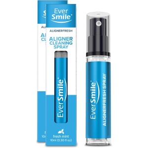 EverSmile AlignerFresh - Spray limpiador original de retenedor e Invisalign - Limpieza de alineadores para llevar y blanquear los dientes. 2 Pack