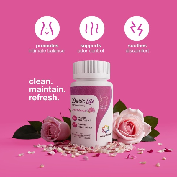 boric Acid suppositories Vaginal – 30 Count, 600 mg – 100% Pure fabricado en EE. UU. – boricfem Apoyo Vaginal - Image 6