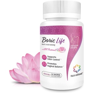 boric Acid suppositories Vaginal – 30 Count, 600 mg – 100% Pure fabricado en EE. UU. – boricfem Apoyo Vaginal