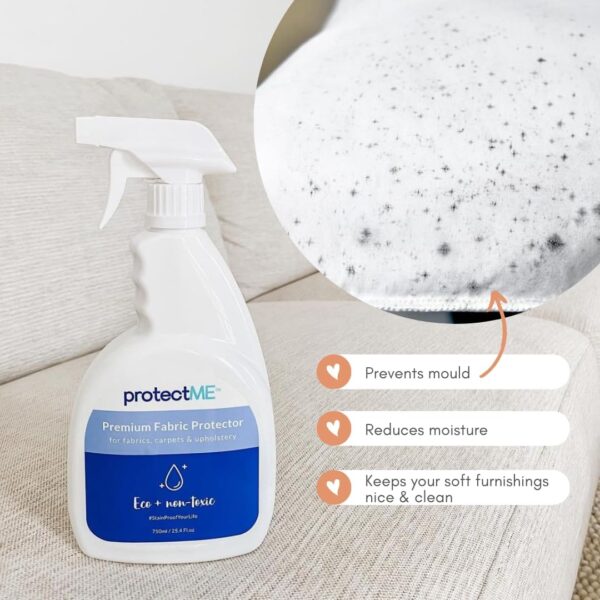 ProtectMe, Premium Fabric Protector, no tóxico, a base de agua, protector no inflamable, 25.4 onzas líquidas - Image 6