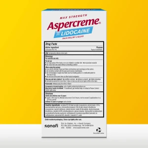 Aspercreme Aceites esenciales para aliviar el dolor de lidocaína con lavanda, aplicador roll-on sin ensuciar, 2.5 onzas (paquete de 2)