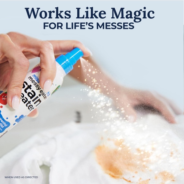 Miss Mouth's Messy Eater - Spray para tratar manchas, paquete de 2 quitamanchas de 4 onzas, esenciales para recién nacidos y bebés. - Image 2