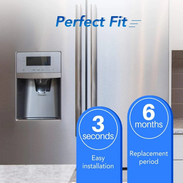 4 Pack ICEPURE UKF8001 Filtro de agua para heladera EveryDrop EDR4RXD1, filtro para Whirlpool, Maytag UKF8001AXX-200, UKF8001P, 4396395, 469006, Puriclean II, FMM-2, WF295, RFC0900A, RWF0A. - Image 6