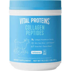 Vital Proteins - Péptidos de colágeno en polvo, 19.3 onzas, paquete de 1, para el cabello, las uñas, la piel, los huesos y las articulaciones, inodoro, sin sabor