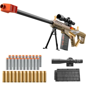 Pistola de juguete de bala suave, pistola de pellets de espuma de dardos, escopeta de expulsión de casquillo