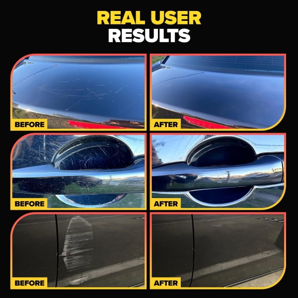 Carfidant Scratch and Swirl Remover - Removedor de arañazos y remolinos para pintura de automóvil, compuesto de pulido para automóviles, con almohadilla pulidora - Image 3