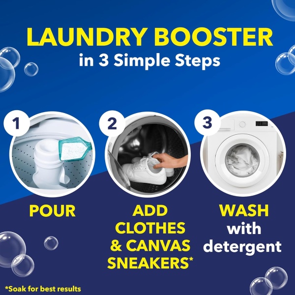 OxiClean White Revive Blanqueador de ropa + Quitamanchas, 5 libras - Image 5