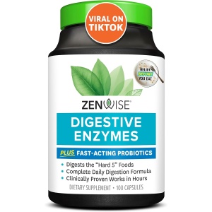 Zenwise Health Enzimas digestivas - Enzimas probióticas múltiples