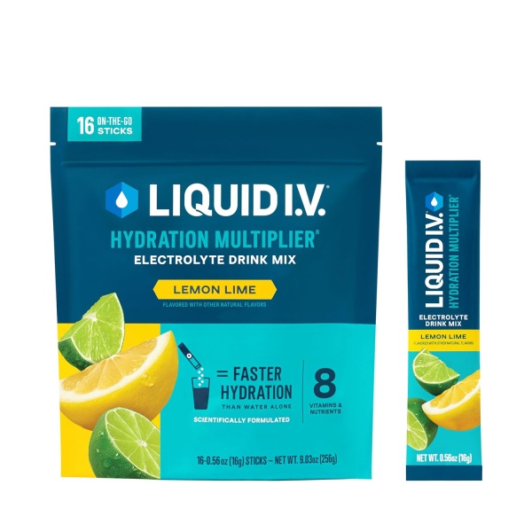 Liquid I.V. Multiplicador de hidratación, polvo de electrolitos, paquetes fáciles de abrir, mezcla para bebida de suplemento