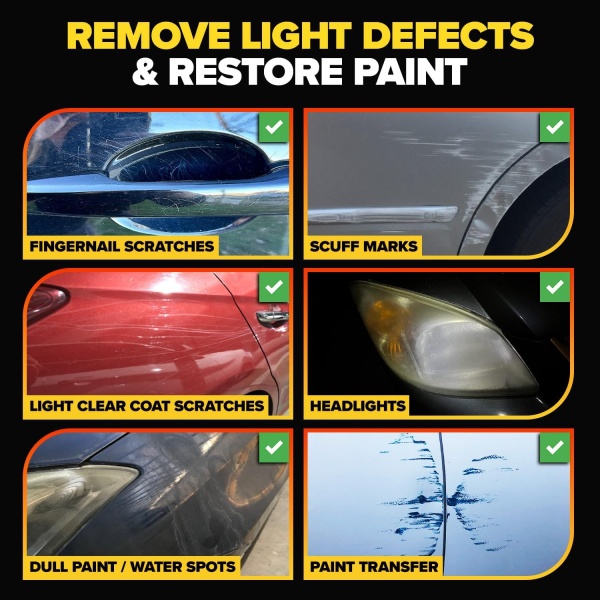 Carfidant Scratch and Swirl Remover - Removedor de arañazos y remolinos para pintura de automóvil, compuesto de pulido para automóviles, con almohadilla pulidora - Image 2