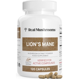 Lions Mane Brain and Focus Supplements - Cápsulas de extracto en polvo de hongos - Suplemento sin OMG y sin gluten para una mejor salud cognitiva