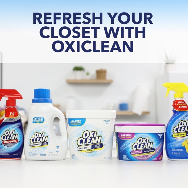 OxiClean White Revive Blanqueador de ropa + Quitamanchas, 5 libras - Image 10