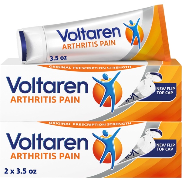 VOLTAREN Gel de dolor de artritis voltaren para alivio de dolor de artritis tópica, no se necesita prescripción - Tubos de 3.5 oz / 100 g (paquete de 2)