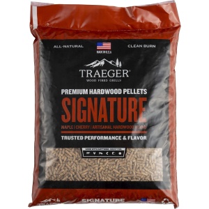 Traeger Grills Mezcla exclusiva de briquetas de madera dura 100 % natural para ahumar, hornear, asar, cocinar a fuego lento y hacer a la barbacoa, de 20 libras