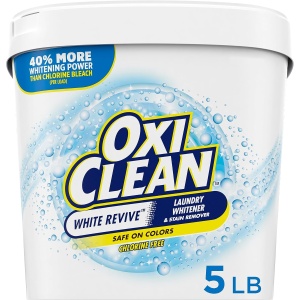 OxiClean White Revive Blanqueador de ropa + Quitamanchas, 5 libras