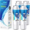 4 Pack ICEPURE UKF8001 Filtro de agua para heladera EveryDrop EDR4RXD1, filtro para Whirlpool, Maytag UKF8001AXX-200, UKF8001P, 4396395, 469006, Puriclean II, FMM-2, WF295, RFC0900A, RWF0A.