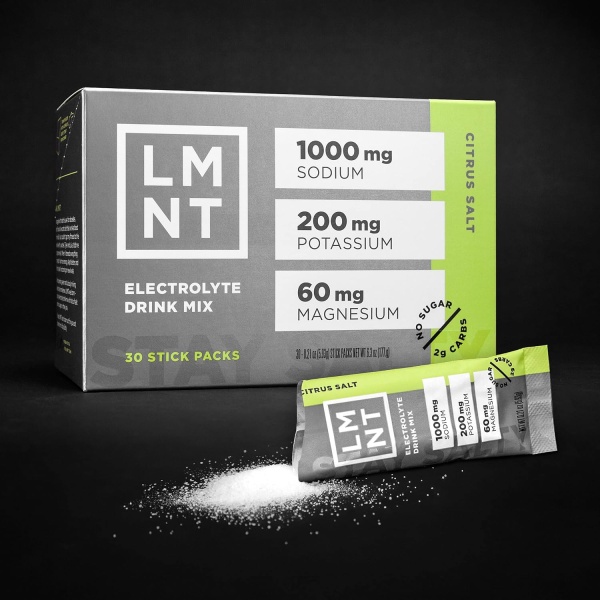 LMNT - Electrolitos sin azúcar - Sal cítrica | Mezcla de bebida | 30 unidades - Image 3