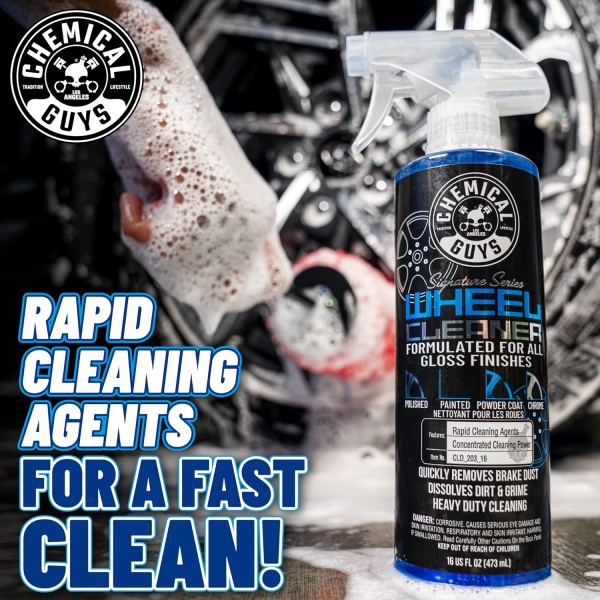 Chemical Guys CLD_203 Signature Series Wheel Cleaner, 1 gal, azul - Image 6