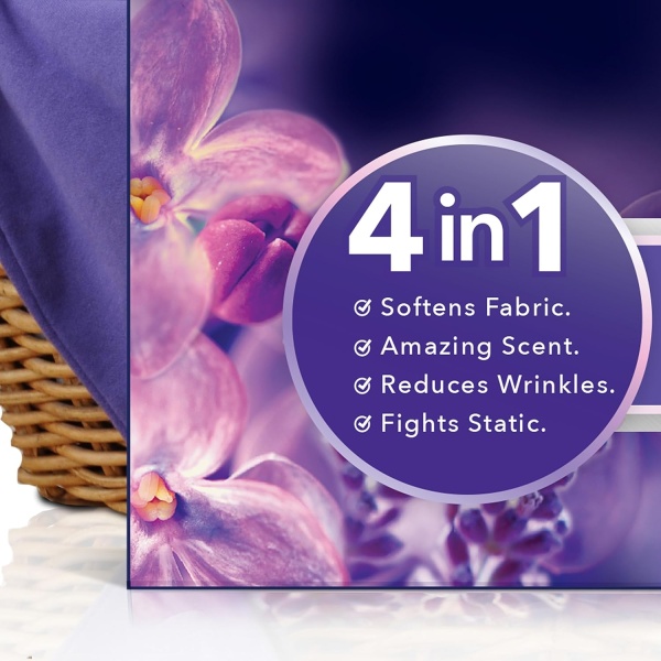 Downy Infusions - Toallitas mega para secadora, suavizante de ropa, fragancia de lavanda y vainilla (Calm), 180 unidades - Image 4