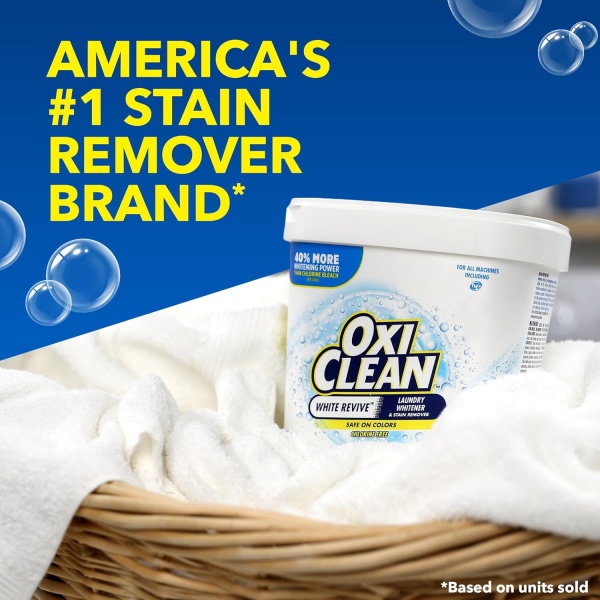 OxiClean White Revive Blanqueador de ropa + Quitamanchas, 5 libras - Image 9