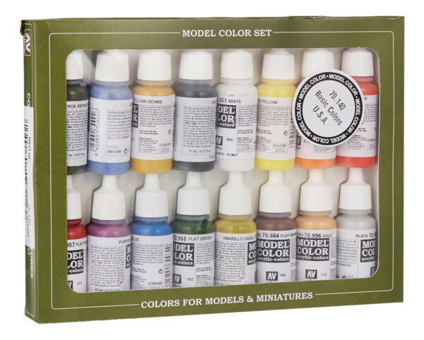 Set De Pintura De Colores Vallejo Basic Ee.uu - 0.5 Oz