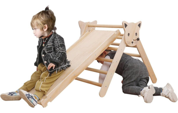 Escalador Triangular De Madera Juguete Montessori Para Niños - Image 2