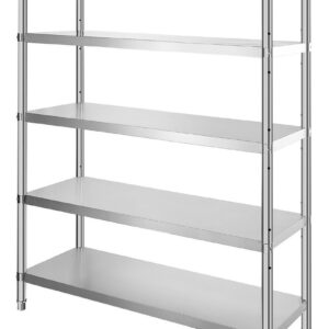 Estante Anaquel  5 Repisas Espacio Ajustable Acero Inox. Msi