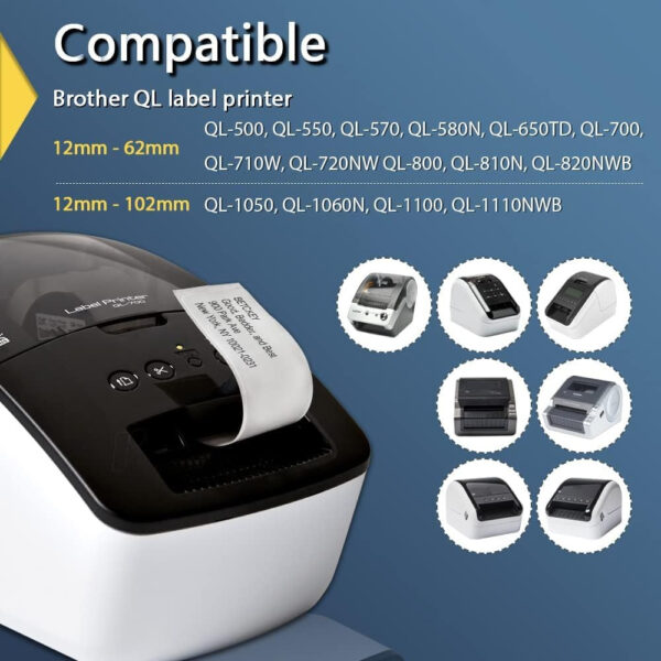 Etiquetas Remplazo Para Impresoras Brother Dk-1209 10 Pack - Image 3