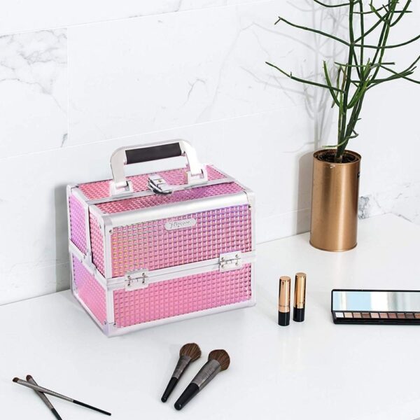 Caja Maquillaje Profesional Organizador Cosmeticos Espejo Pk - Image 2