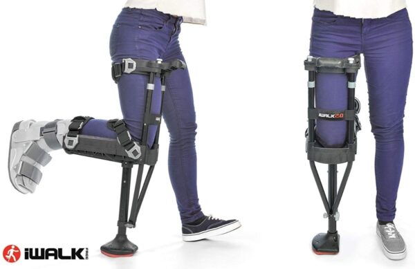 Iwalk Muleta De Rodilla Apoyo Caminar Baston Pierna Soporte - Image 2