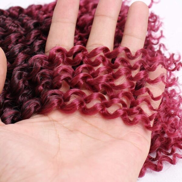 Marlibob Crochet Braids Hair Extensions 6 Packs/lot 8'' Burg - Image 5