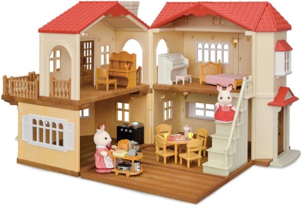 Conjunto Calico Critters Red Roof Casa De Campo Regalo Msi