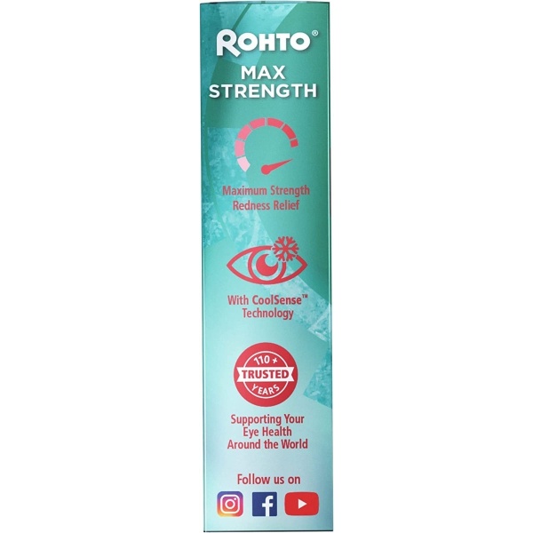 Rohto Redness Relief Gotas Lubricantes Para Los Ojos 3 Pack - Image 4