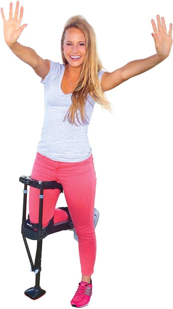Iwalk Muleta De Rodilla Apoyo Caminar Baston Pierna Soporte