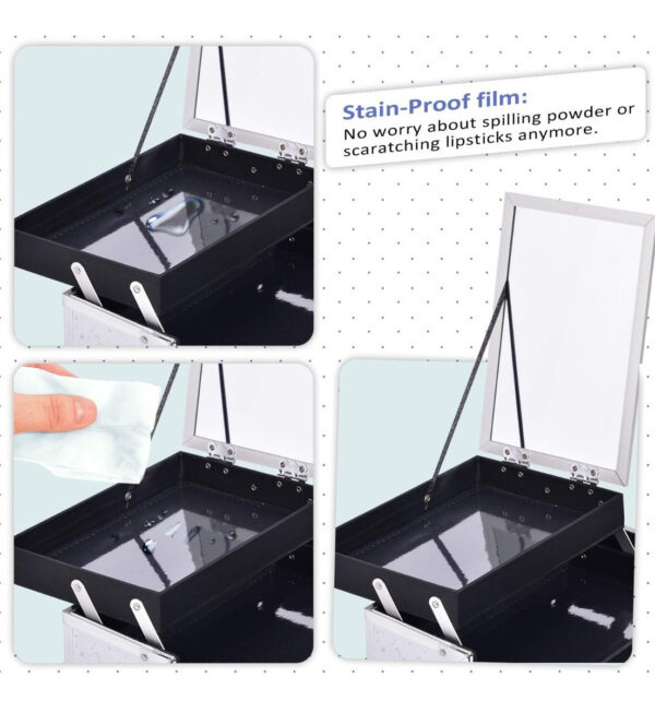 Caja Maquillaje Profesional Organizador Cosmeticos Espejo St - Image 8