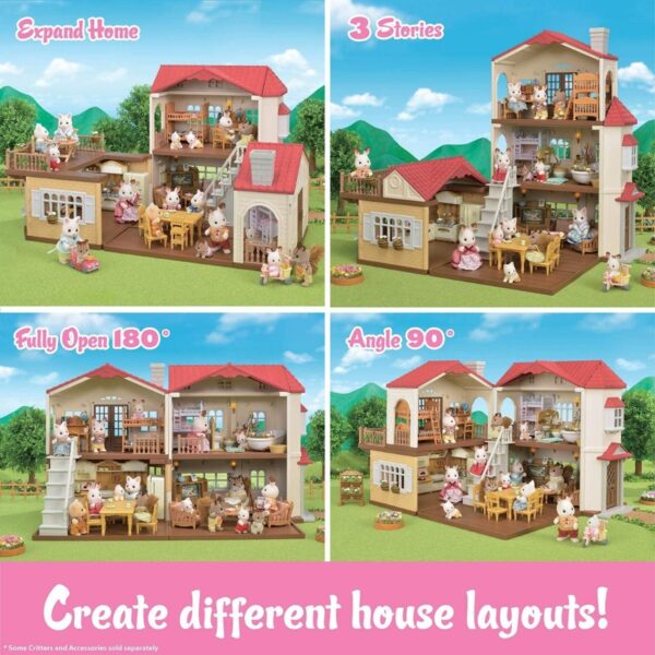 Conjunto Calico Critters Red Roof Casa De Campo Regalo Msi - Image 9
