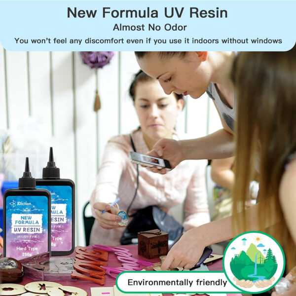 Jdiction 500g Resina Uv; Nueva Fórmula: Resina Uv Cristalina - Image 2