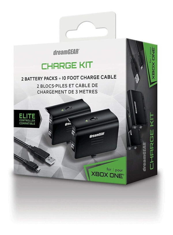 Dreamgear Xbox One Kit De Carga. Incluye 2 Baterías Recargab