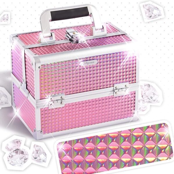 Caja Maquillaje Profesional Organizador Cosmeticos Espejo Pk - Image 4
