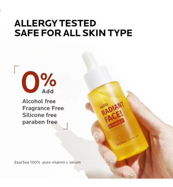 Zealsea Suero Facial 15% Puro Vitamina C, E Antiarrugas 30ml - Image 3