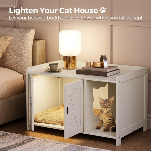 Recinto De Caja De Arena Para Gatos Mahancris, Muebles De Ca - Image 2