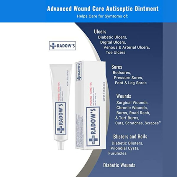 Povidona Yodada Doctor Radow 10% Ungüento Antiséptico 1 Oz - Image 2